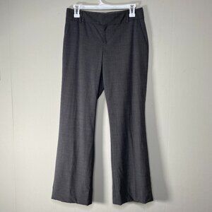 Banana Republic Martin Fit Wool Blend Dress Pants Women 4 Stretch Dark Gray